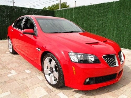 2009 pontiac g8 gt - 1 owner stunning red super clean lthr sunroof automatic 4-d