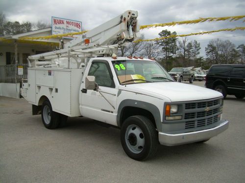 1998 chevy 3500 hd former at&amp;t bucket truck ready to go!!!!