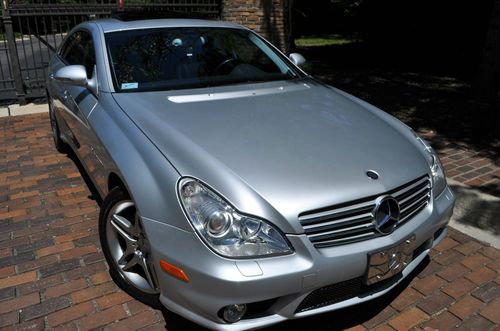 2006 benz cls500.no reserve.leather/navi/moon/heated/amg p./20's/xenons/rebuilt