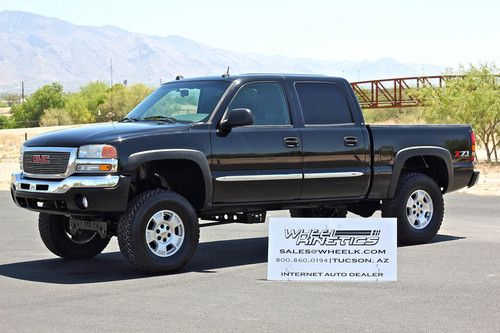 2005 gmc sierra 1500 4x4 4wd 36k miles lifted fts lift sle crew cab 4-door 5.3l