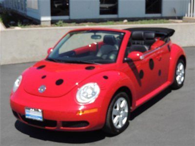 Lady bug new beetle convertible!