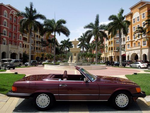 1988 mercedes-benz 560sl**super low miles**fl