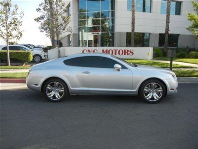 2004 bentley continental gt coupe in silver / super clean / low miles