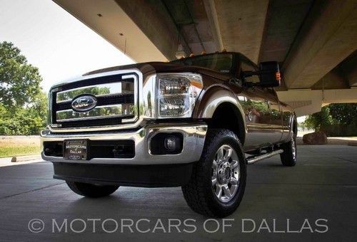 2012 ford f350 lariat powerstroke brown navigation voice control tow package