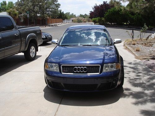 2003 audi rs6, mugello blue pearl / silver, great condition, 450hp twin turbo!!!