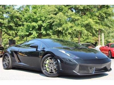 Gallardo, blacked out, lp560 style bumper, custom exhaust, carbon fiber diffuser