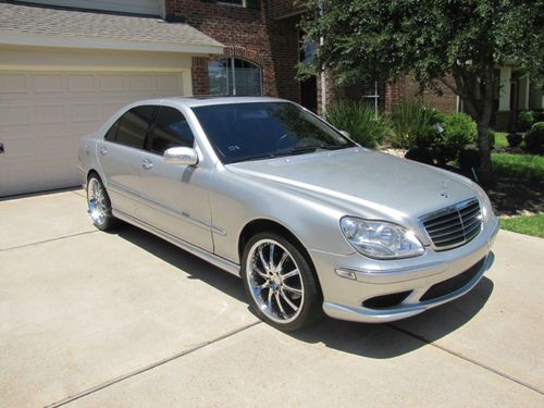 2004 mercedes benz s500 amg navigation sunroof leather only 88k mile nice!s55 nr