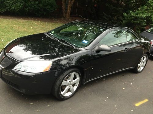 2007 black pontiac g6 gt hardtop convertible 57,000 miles must sell asap