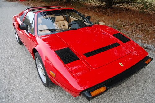 1984 ferrari 308 gts quattrovalvole red with tan only 23,000 miles serviced.nice