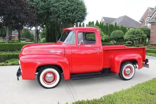 1956 ford f100 custom pick up gorgeous show truck 351