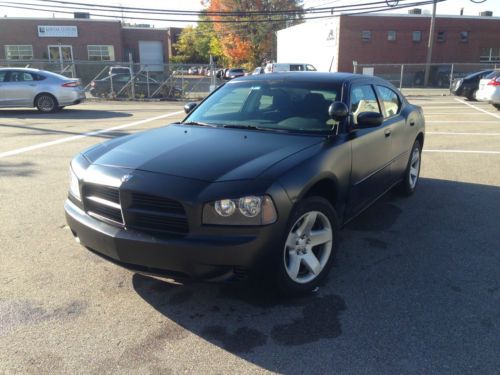 2008 dodge charger with hemi ex police car matte black runs great! no reserve!!!