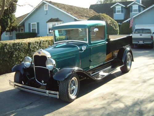 1931 ford model aa hot rodded truck. hand crank tilt bed. 350 v8/350 turbo trans
