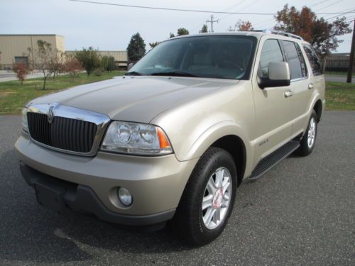 2004 lincoln aviator luxury awd leather 3rd row seat very nice no reserve