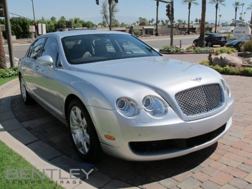 2007 bentley continental flying spur moonbeam contrast stitch 19 chrome wheels
