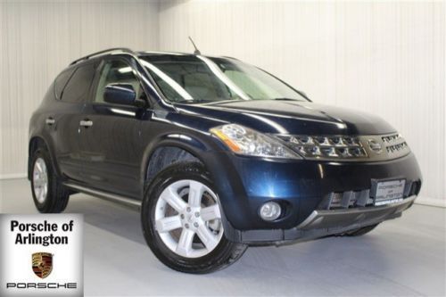 Murano sl awd back up cam leather moon roof xenon bose audio blue low miles