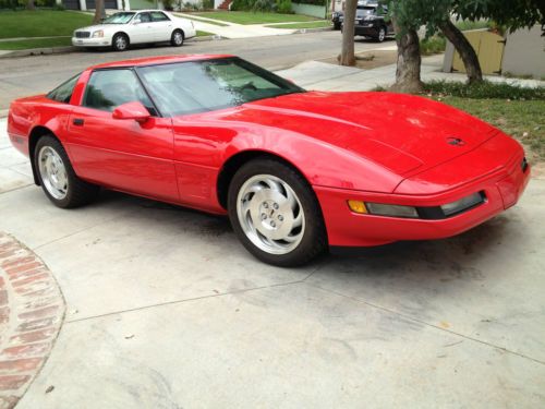 1995 hot red corvette 6-speed manual - 2,071 original low miles showroom quality