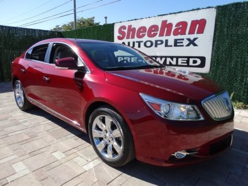 2010 buick lacrosse cxs 1 owner stunning red w/lthr panoroof pwr pkg! automatic