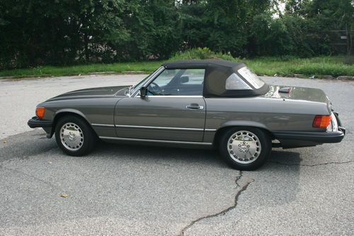Mercedes benz 1986 560 sl  rare anthracite grey color