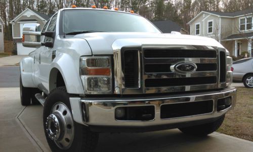 2008 ford f450 lariat 4x4 diesel dually with 5th wheel receiver