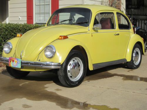 1973 std vw volkswagen beetle, texas yellow