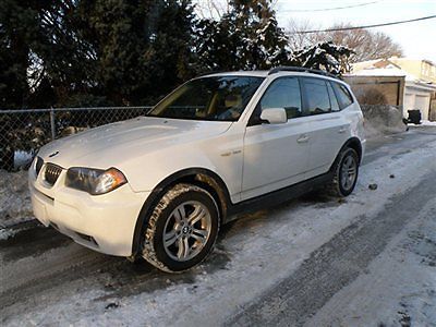 2006 bmw x3 3.0, one owner! navigation,premium pack, cold weather! low reserve!