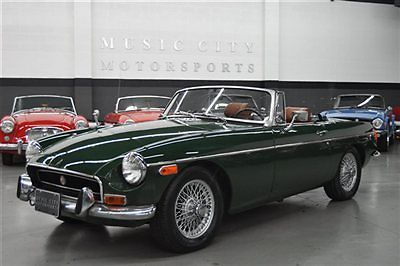 One owner british racing green chrome bumper mgb with records