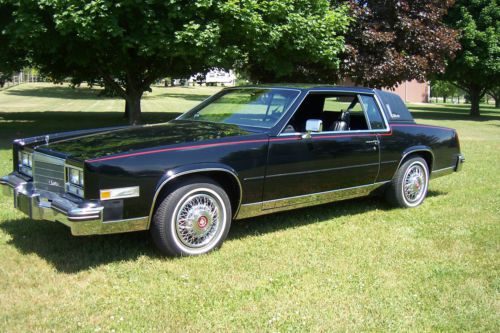 1985 cadillac eldorado one owner 25,000 miles mint tripple black