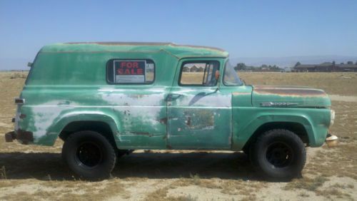 1960 ford panel truck inline 6 cylinder three speed manual