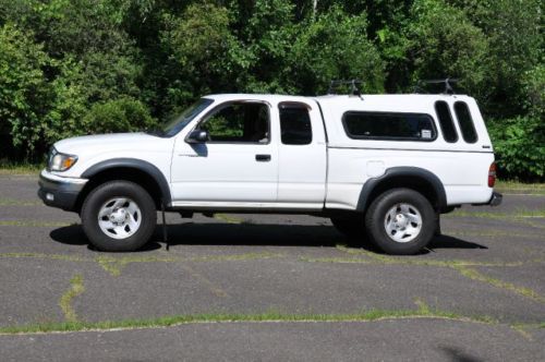 03 toyota tacoma dlx extended cab pickup 2-door 2.7l no reserve roof rack bed &amp;