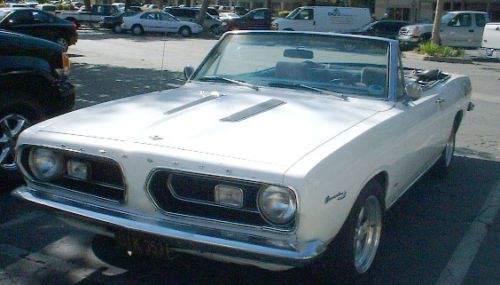 Plymouth barracuda convertible 1967 only 1234 ever produced