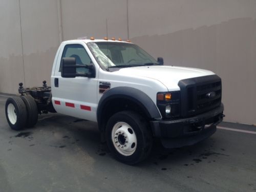 2008 ford f-450 regular cab, cab and chassis, 2wd, 6.4l diesel, low miles!