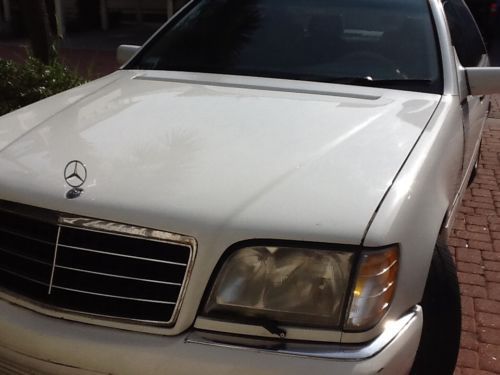 1997 mercedes s320 lwb...white with tan....sunroof