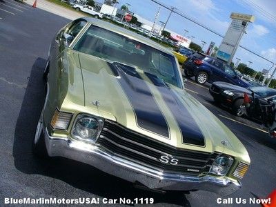 1972 chevelle ss big block m21 cold a/c resto mod show car bucket seats console