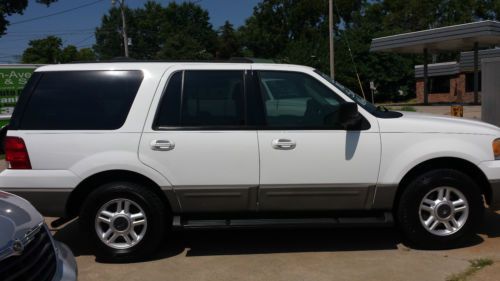 Suv, ford, expedition, white, wlt, 4x4, 3rd row, new tires