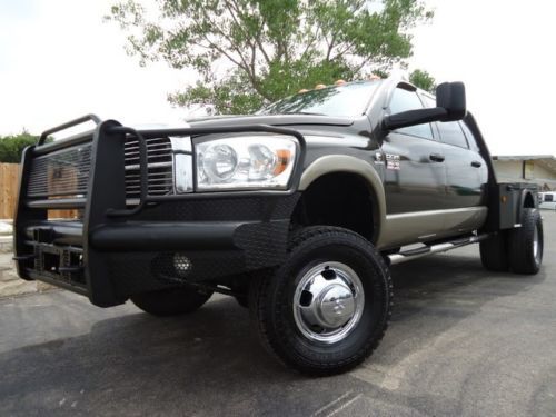 Resistol-4x4-megacab-cm flatbed-navi-dvd-sunroof-htd lthr-loaded-airbags-cummins