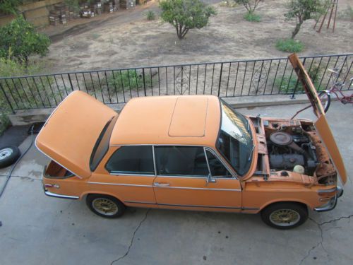 1972 bmw 2002 base sedan 2-door 2.0l colorado orange w/ sunroof nice driver