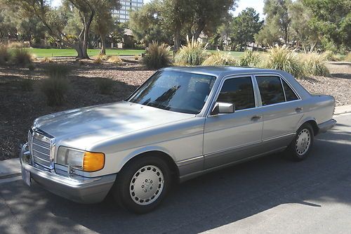 1990 mercedes benz 300se luxury sedan anthracite gray leather sunroof no reserve