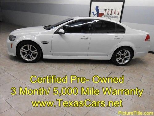09 pontiac g8 sport premium leather sunroof certified pre-owned  we finance