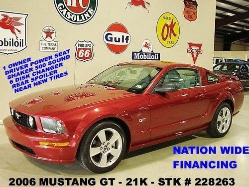 2006 mustang gt,automatic,leather,shaker 500,18in wheels,21k,we finance!!