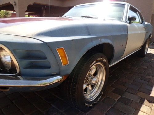 1970 ford mustang fastback m code 351c v8 dual exhaust muscle pony no reserves!