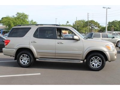 2005 toyota sequoia limited 1-owner 111k miles leather sunroof jbl rear dvd