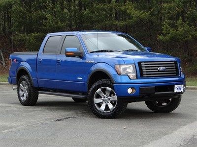 Fx4 4x4 3.5l ecoboost blue flame roush gauge luxury package crew black leather