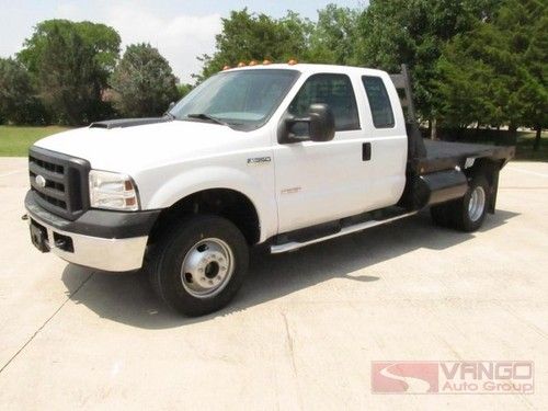 06 f350 flatbed 4x4 powerstroke well maintained tx-owned gooseneck hitch