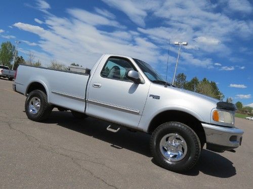 1997 ford f-150 regular cab long bed 4x4 xlt 5 speed 4.6 v8 very clean+equipped