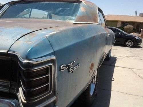 1967 chevelle ss 396 real 138# restoration project "no reserve"