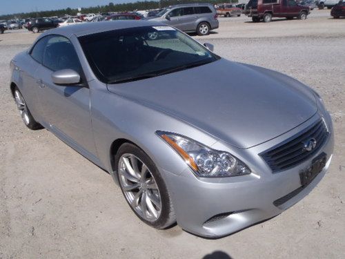 No reserve!!! 2010 infiniti g37 s convertible - fully loaded - auto - 21k miles