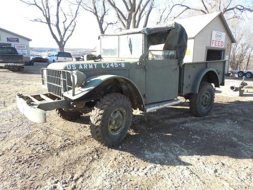 1958 dodge 4x4 straight 6   military issue