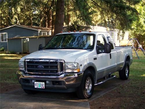 '02 ford f250 super cab lariat pick up hd truck 8 foot bed 1 owner eugene, or.