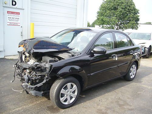 2010 kia rio lx 60k miles abs repairable rebuildable damaged salvage car cd