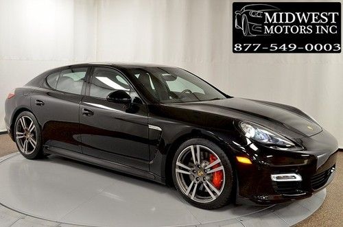 2012 12 porsche panamera turbo black highly optioned one owner turbo